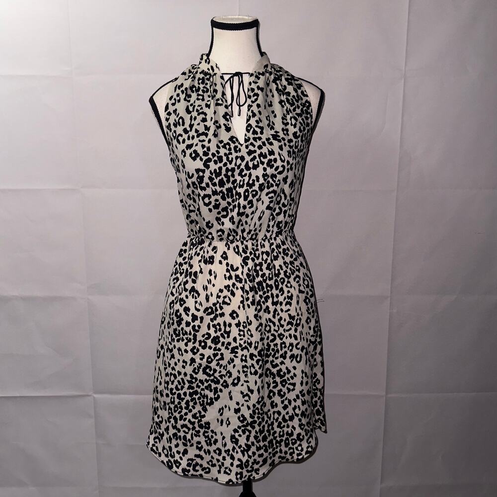 Mng Collection Leopard Print Short Sleeve Dress W… - image 1
